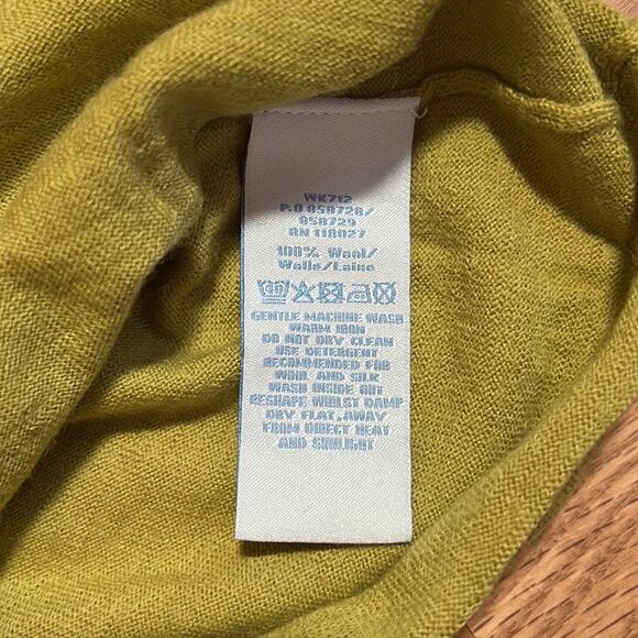 Boden Chartreuse Wool Cardigan - Picture 5 of 6